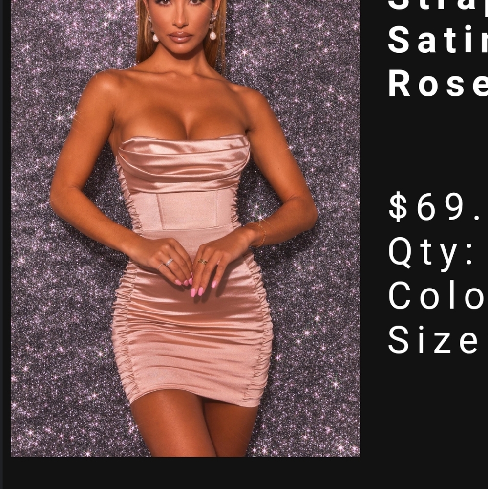 Oh Polly Satin Dress size 10